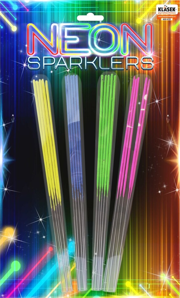 Neon sparklers 28 cm. /20ks/