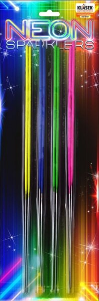 Neon sparklers 40cm. /8ks/
