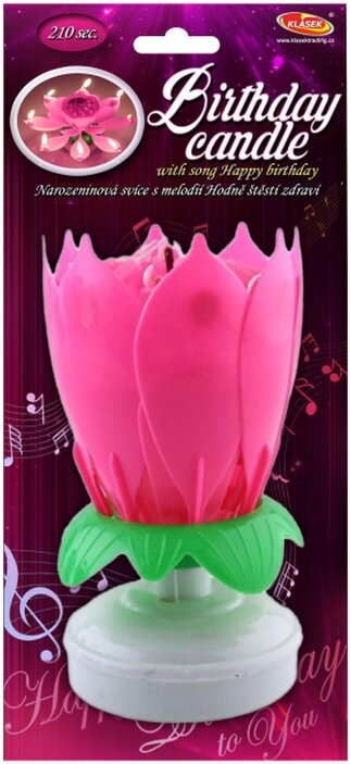 Spievjúci kvet (narodeninová svieca)